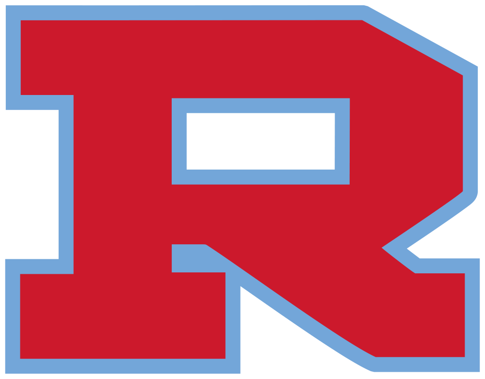 The Rummel R, red with a Columbia blue outline