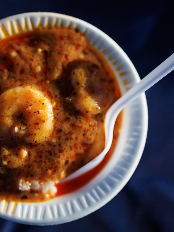 Shrimp gumbo, straight off the pot