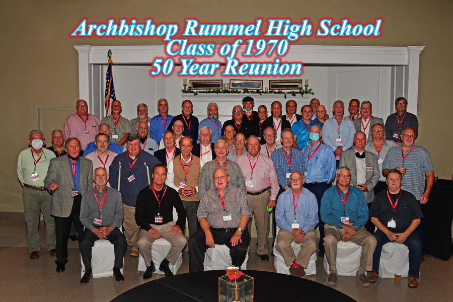 The Class of 1970 at their Rummel reunion