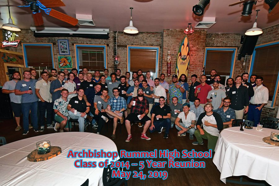 The Class of 2014 at their Rummel reunion