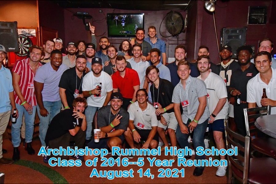 The Class of 2016 at their Rummel reunion