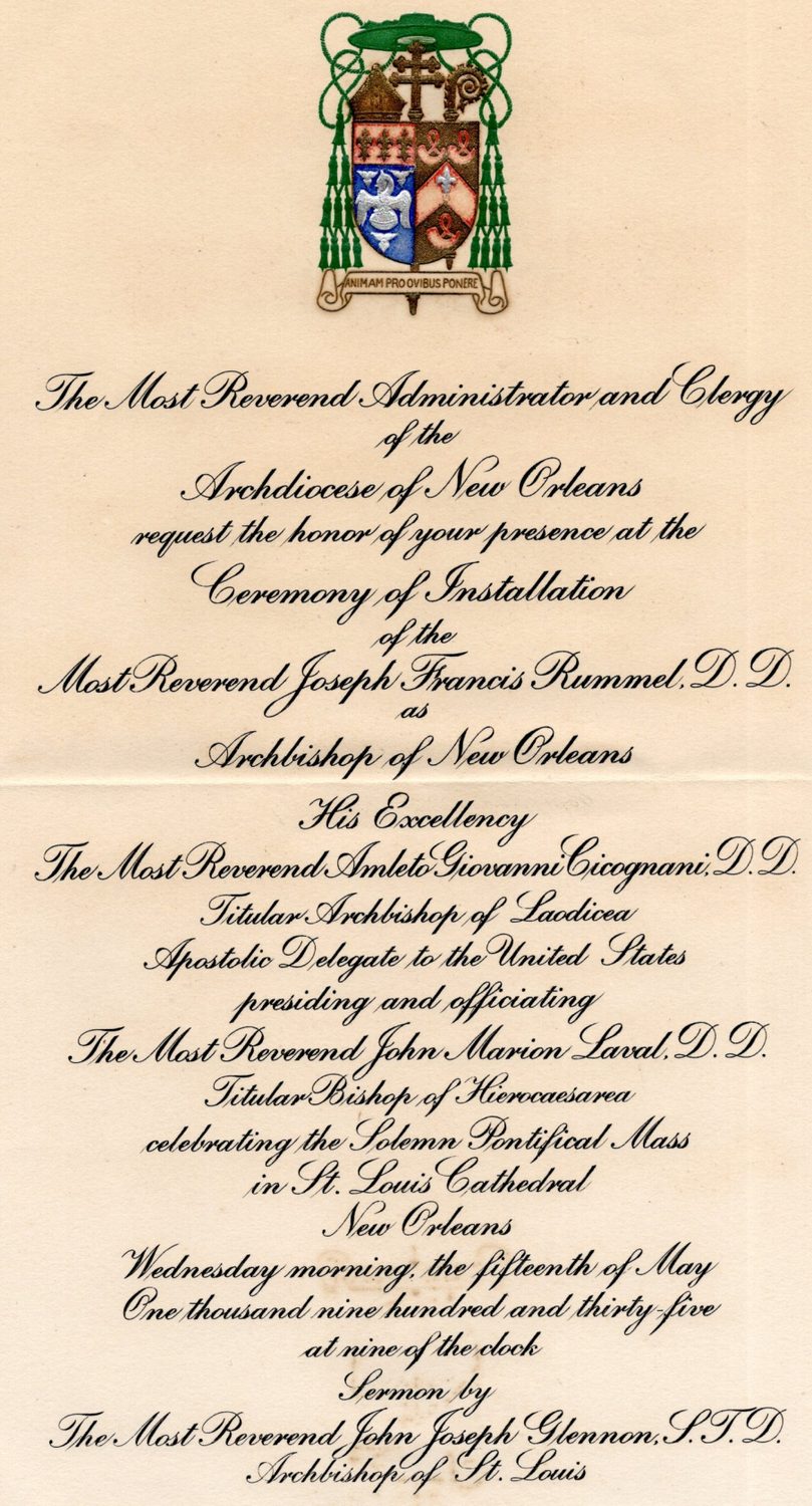Program for the installation banquet at The Roosevelt, 1935