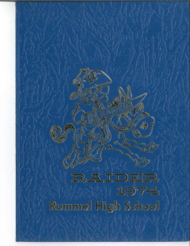 The 1974 yearbook cover