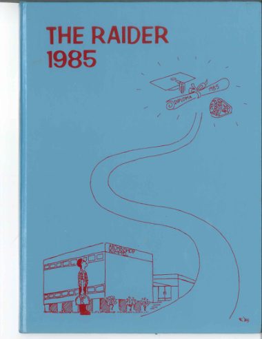 The 1985 yearbook cover