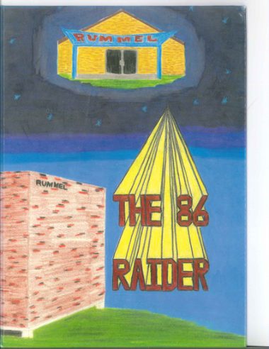 The 1986 yearbook cover