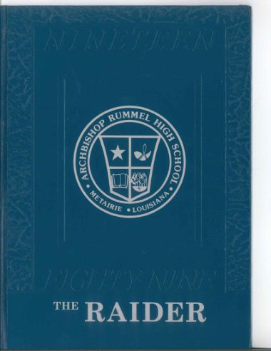 The 1989 yearbook cover