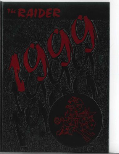 The 1999 yearbook cover