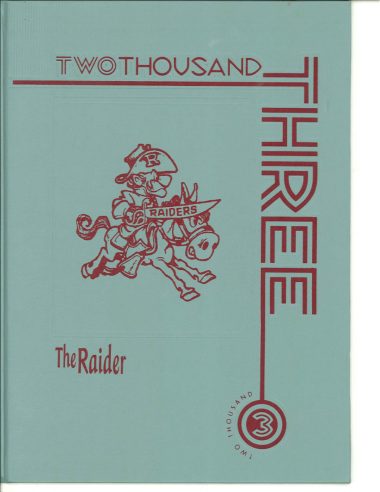 The 2003 yearbook cover