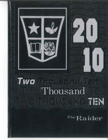 The 2010 yearbook cover