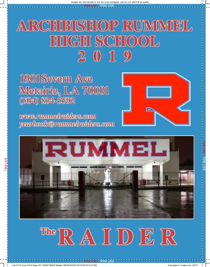 The 2019 yearbook cover