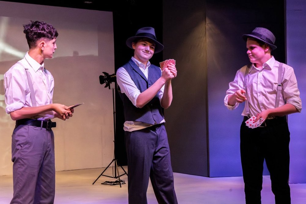 The Genesian Players on stage